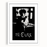 Vintage Retro Poster Art: The Cure Black and White Wall Art