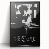 Vintage Retro Poster Art: The Cure Black and White Wall Art