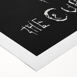 Vintage Retro Poster Art: The Cure Black and White Wall Art