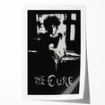 Vintage Retro Poster Art: The Cure Black and White Wall Art