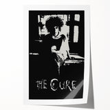 Vintage Retro Poster Art: The Cure Black and White Wall Art