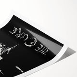 Vintage Retro Poster Art: The Cure Black and White Wall Art