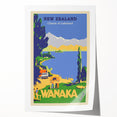 Retro New Zealand Wanaka Poster – Vintage Lakeland Travel Print