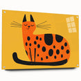 Playful Orange Cat – Boys Room Wall Art