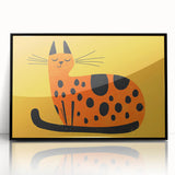Playful Orange Cat – Boys Room Wall Art