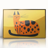 Playful Orange Cat – Boys Room Wall Art