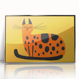 Playful Orange Cat – Boys Room Wall Art