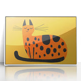 Playful Orange Cat – Boys Room Wall Art