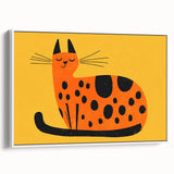 Playful Orange Cat – Boys Room Wall Art