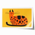 Playful Orange Cat – Boys Room Wall Art