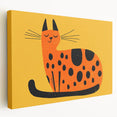 Playful Orange Cat – Boys Room Wall Art