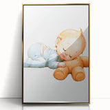 Sleeping Baby Nursery Wall Art - Framed Baby Room Print
