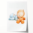 Sleeping Baby Nursery Wall Art - Framed Baby Room Print