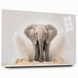 Adorable Baby Elephant Wall Art - Perfect for Kids Room Decor