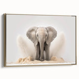 Adorable Baby Elephant Wall Art - Perfect for Kids Room Decor