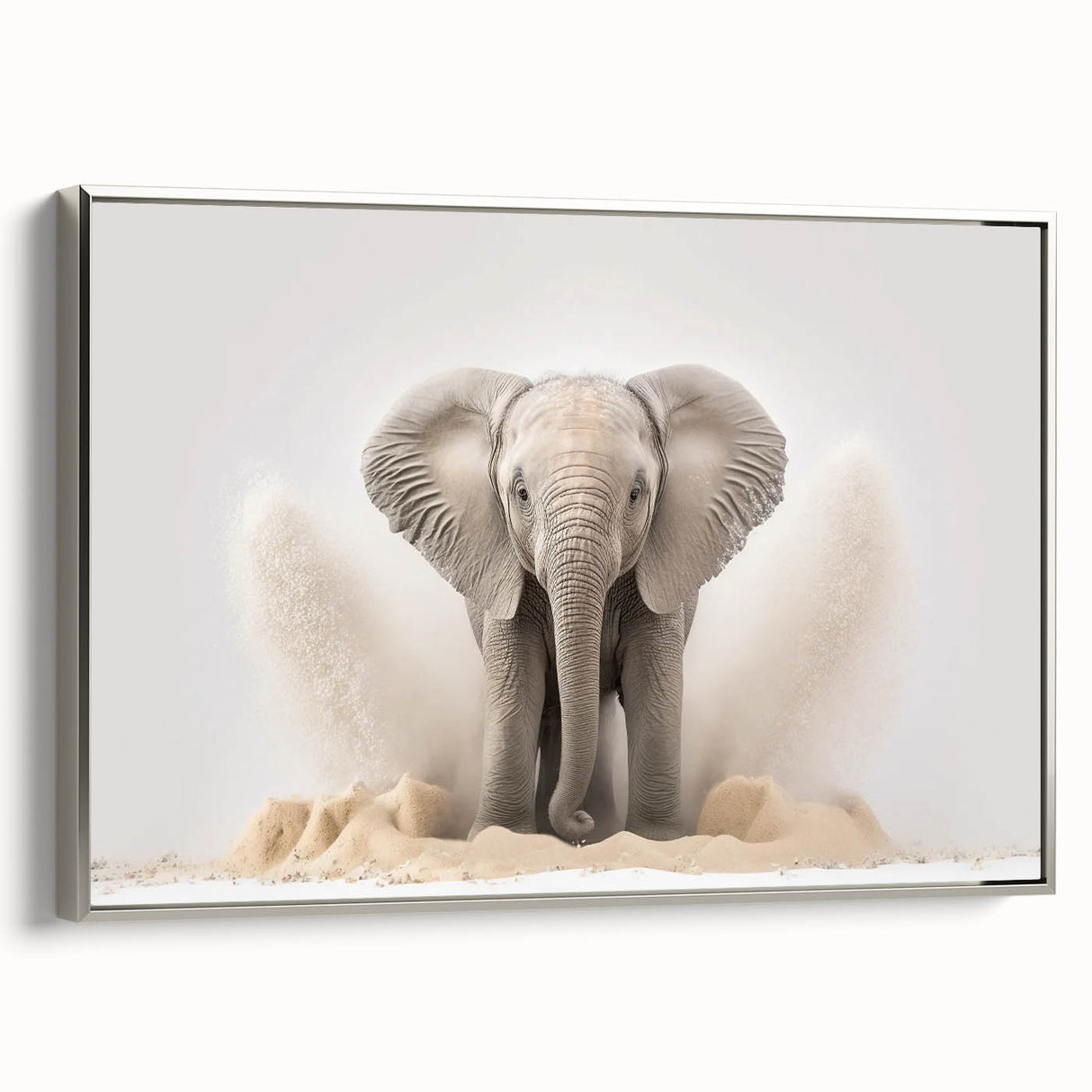 Adorable Baby Elephant Wall Art - Perfect for Kids Room Decor
