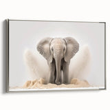 Adorable Baby Elephant Wall Art - Perfect for Kids Room Decor