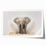 Adorable Baby Elephant Wall Art - Perfect for Kids Room Decor