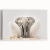 Adorable Baby Elephant Wall Art - Perfect for Kids Room Decor