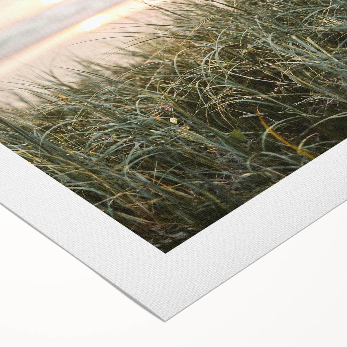 Art deco poster featuring a summer scene with vibrant colors on rolled canvas, ideal for dining room wall art.