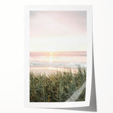 Extra large rolled print of a floral art with soft pastel shades, ideal for dining room wall decor.