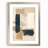 Mid Century Modern Geometric Art - Neutral Abstract Minimalist Decor