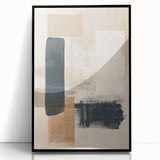 Mid Century Modern Geometric Art - Neutral Abstract Minimalist Decor
