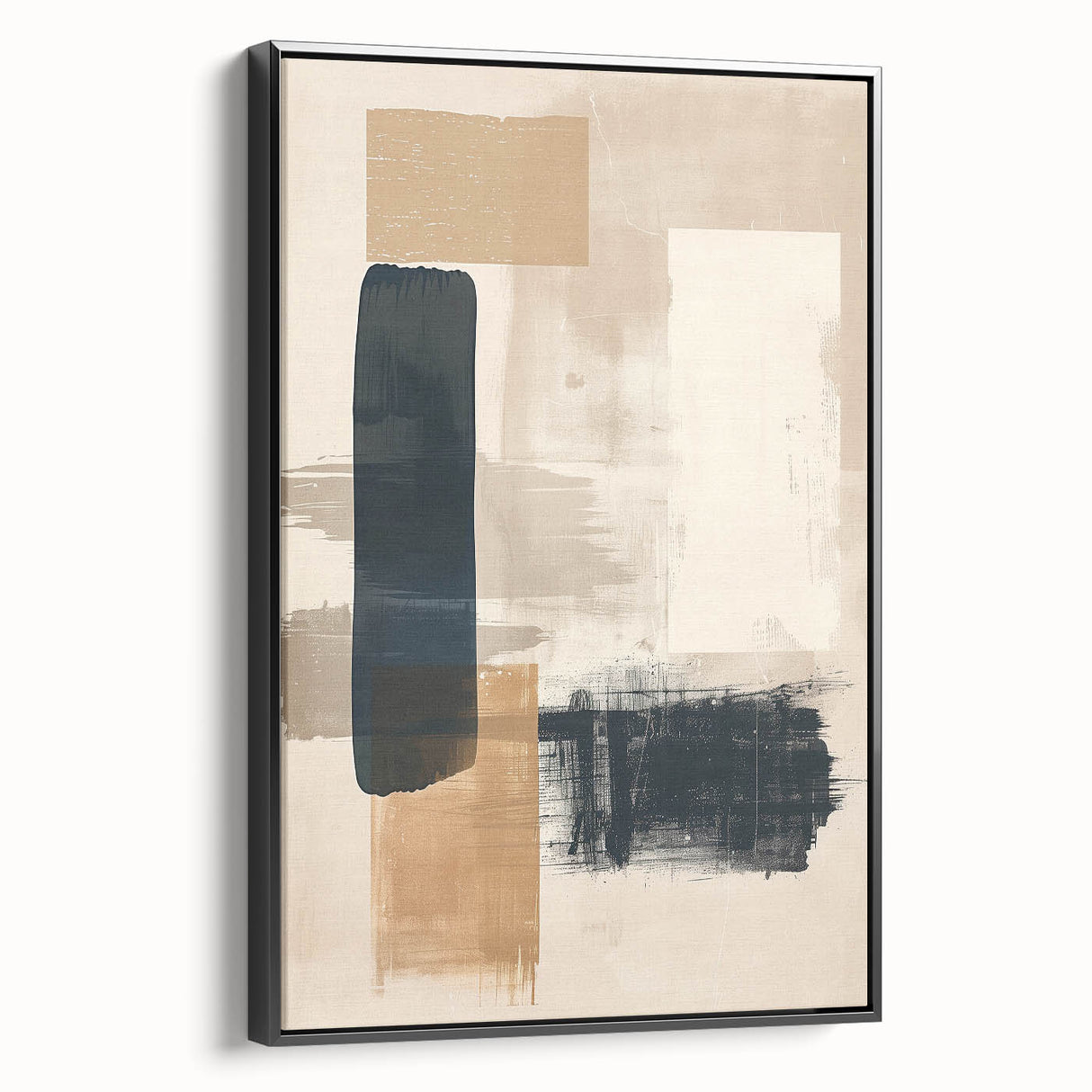 Mid Century Modern Geometric Art - Neutral Abstract Minimalist Decor