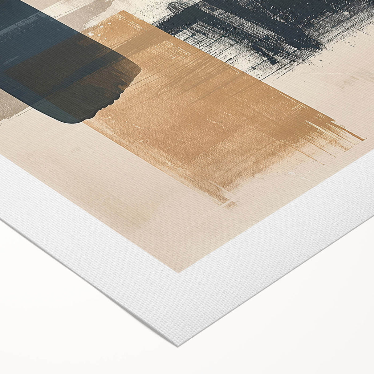 Mid Century Modern Geometric Art - Neutral Abstract Minimalist Decor