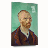 Acrylic print of a large abstract interpretation of Van Gogh’s style in vibrant blue and yellow.