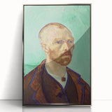Large art print of a Van Gogh painting in silver frame, with vibrant color palette, ideal for modern art wall decor.