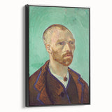 Black and white vintage poster art of a landscape painting on a framed canvas, ideal for bedroom decor.