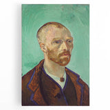 Black and white stretched canvas of Van Gogh's painting in large format, ideal for kitchen wall art or bedroom ambiance.