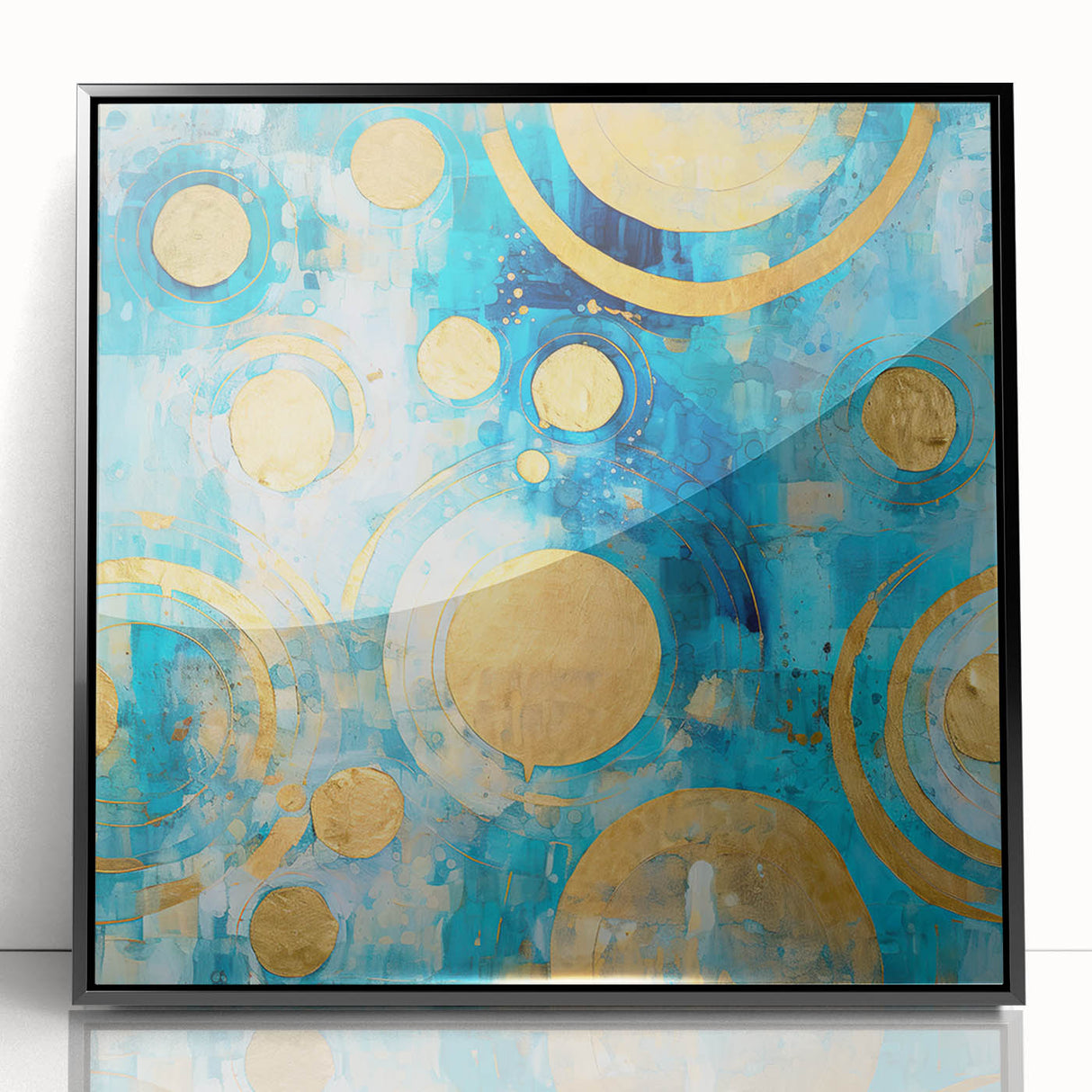 Framed acrylic wall art featuring abstract black strokes on a white background, ideal for modern decor, enhancing contemporary living spaces with sophistication.