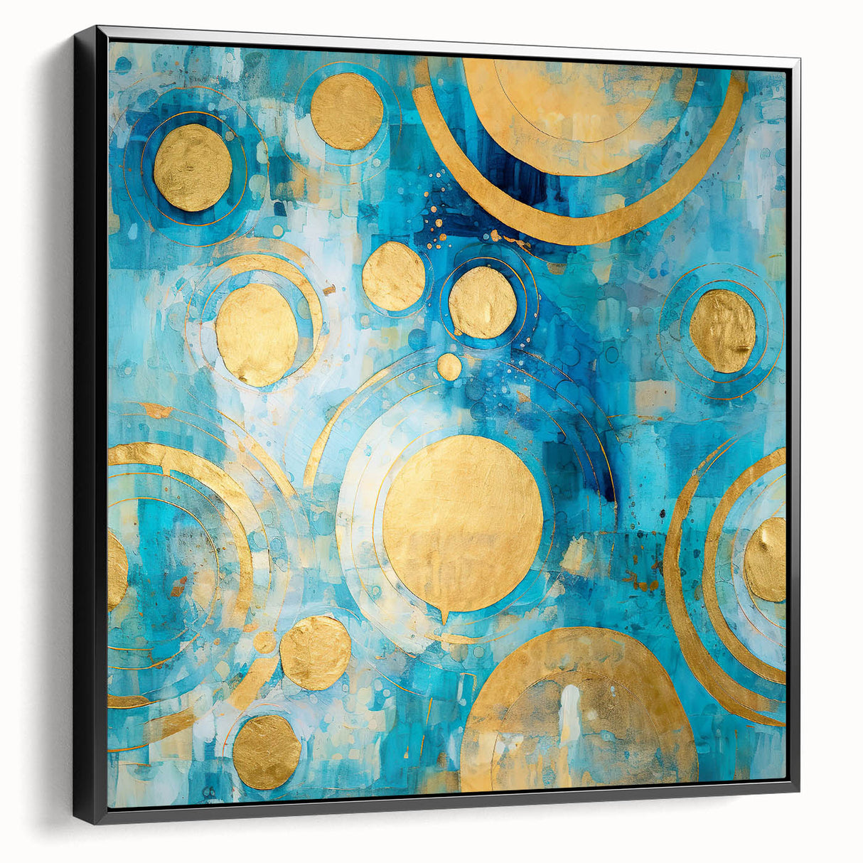Framed canvas wall art featuring an abstract design with bold black strokes, showcasing a modern aesthetic. Ideal for contemporary decor, adding a stylish touch to any room.