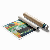 Modern Wall Art – Abstract Modern Railroad at Murnau