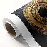 Abstract wall art on rolled canvas showcasing vibrant multicolored strokes in a dynamic design, perfect for modern home decor and artistic expression. The artwork is elegantly packaged in a durable cardboard tube for safe delivery.