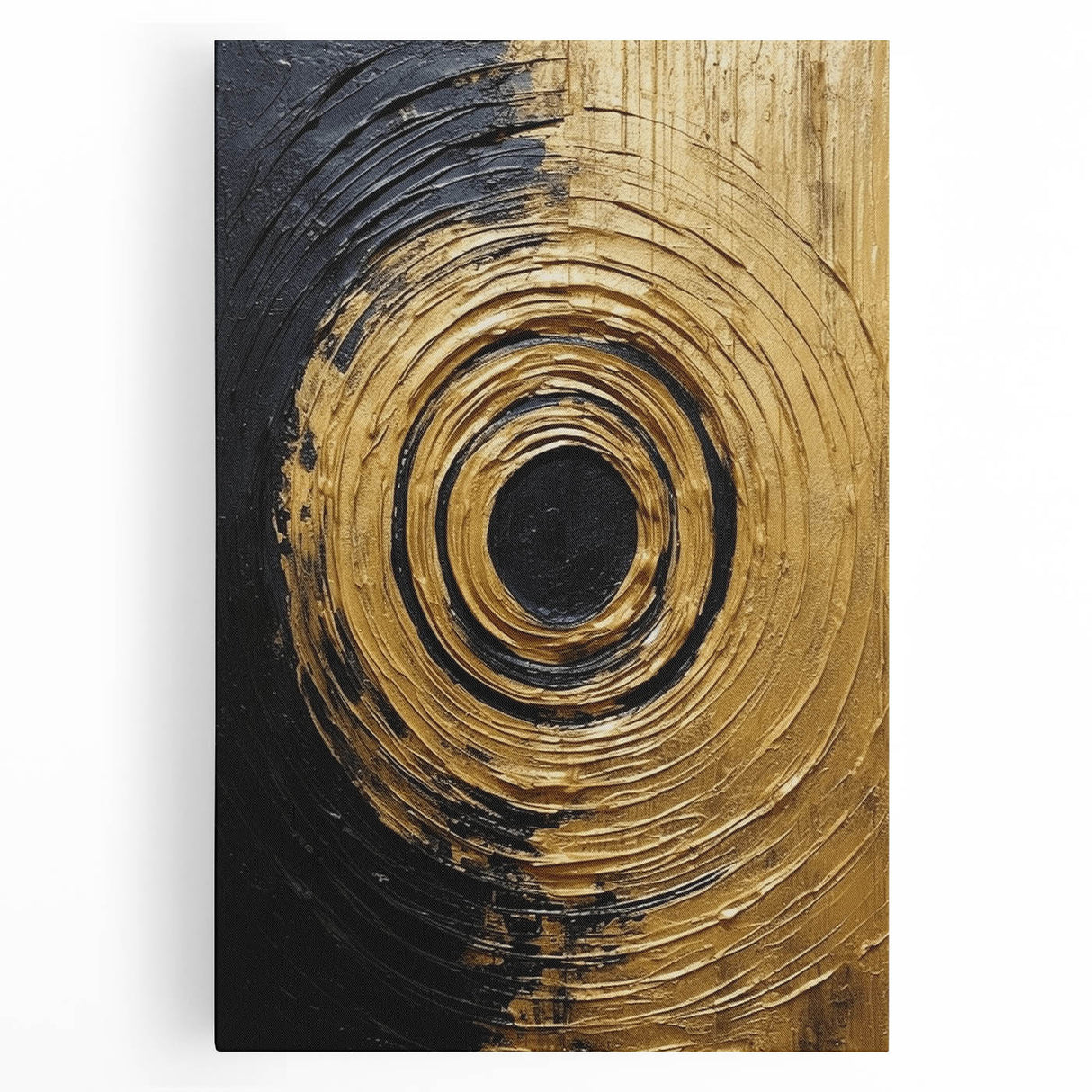 Abstract strokes wall art on stretched canvas showcasing vibrant colors and dynamic brushwork, perfect for modern home decor and artistic expression.