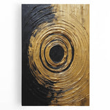 Abstract strokes wall art on stretched canvas showcasing vibrant colors and dynamic brushwork, perfect for modern home decor and artistic expression.