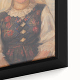 Modern Wall Art - Štefan Polkoráb’s Girl in Folk Costume Print