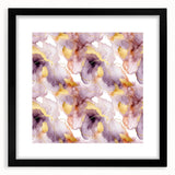 Abstract wall art featuring dynamic strokes in black and white, framed with a modern black mat. Ideal for contemporary home decor, enhancing any space.