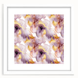 Abstract wall art featuring colorful strokes in a sleek white frame with a mat, designed to enhance modern home decor, perfect for living room or office spaces.