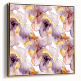 Framed abstract wall art featuring dynamic silver and gold strokes on a textured canvas, perfect for modern decor and enhancing interior aesthetics.