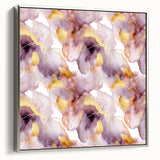 Framed abstract wall art with silver strokes on a textured canvas, showcasing modern design elements, perfect for contemporary home decor.