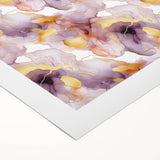 Abstract wall art design featuring vibrant, multicolored strokes on a rolled canvas. Ideal for modern decor, the artwork is elegantly packaged in a durable cardboard tube.