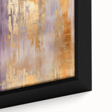 Framed canvas wall art showcasing abstract strokes in vibrant hues of blue, yellow, and red, adding a modern touch to home decor. Ideal for art enthusiasts seeking unique decorative pieces.