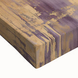 Close-up of abstract strokes wall art on stretched canvas, showcasing vibrant colors and dynamic textures, perfect for modern home decor and artistic expression.