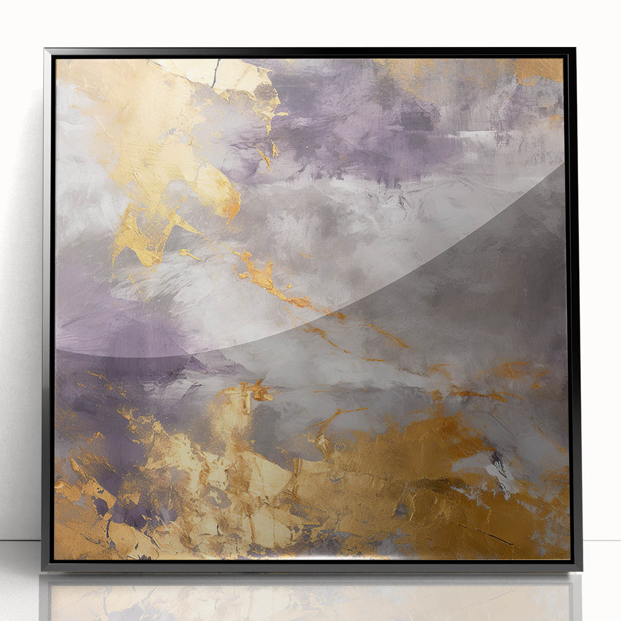 Framed acrylic wall art featuring abstract strokes in black and white, showcasing a modern design perfect for contemporary home decor. Ideal for enhancing minimalist aesthetics.