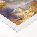 Abstract strokes wall art design on rolled canvas, showcasing a vibrant blend of colors including blue, yellow, and red, ideal for modern home decor. Packaged securely in a sturdy cardboard tube for safe shipping.