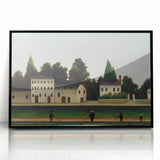 Modern Wall Art – Abstract Modern Art of Landscape and Four Fishermen